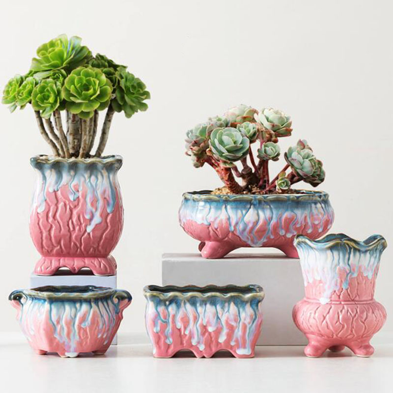 Snake Plant Ceramic - Vaso vitrificado criativo, vaso de plantas