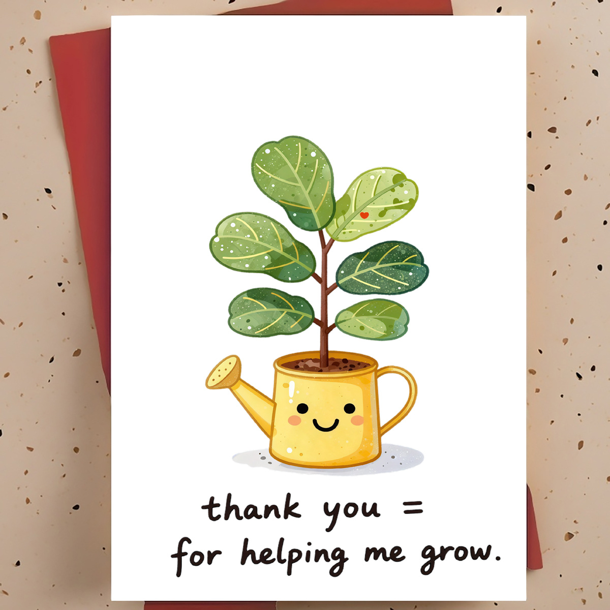 The Plant Parent - Cartão de Agradecimento Doce e Aconchegante