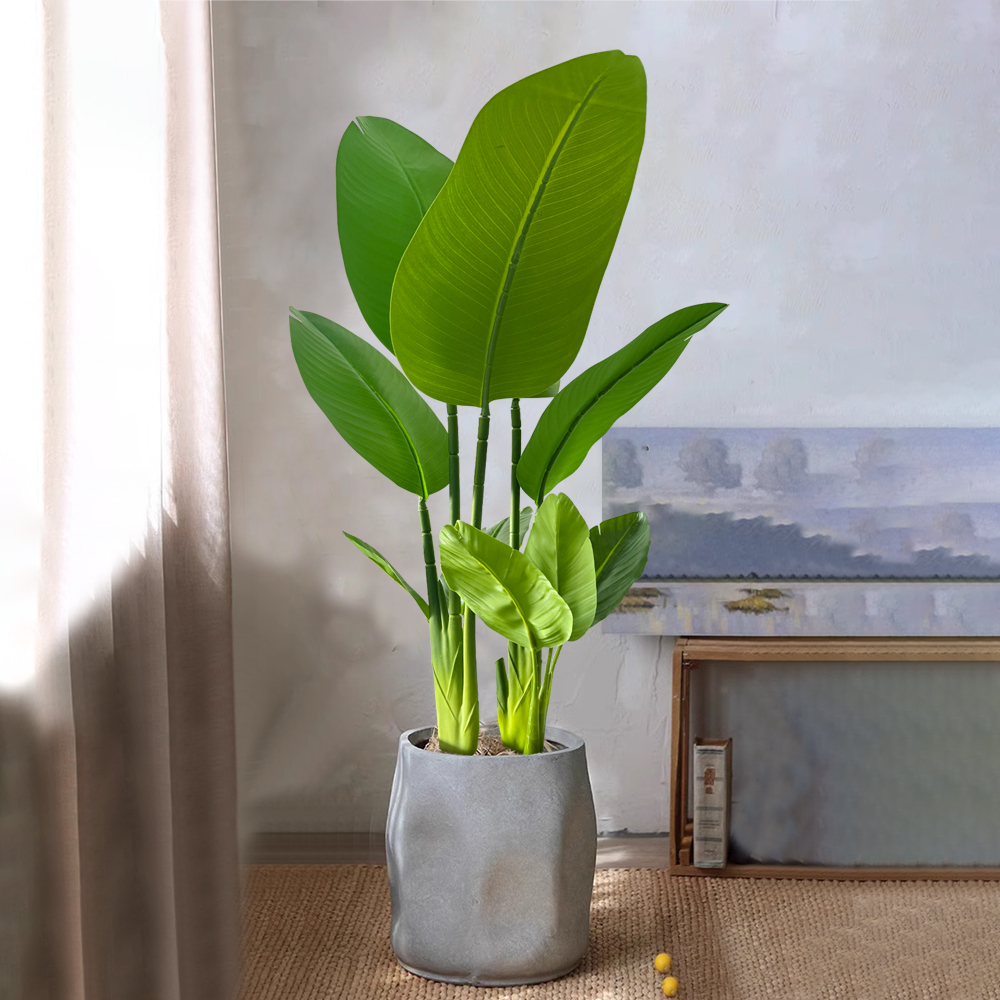 Fiddle Leaf Fig - Planta Artificial de 37/77cm, Árvore de