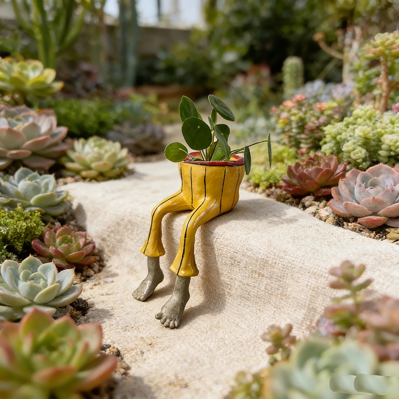 The Plant Parent - Vaso de Cerâmica com Pernas Sentadas