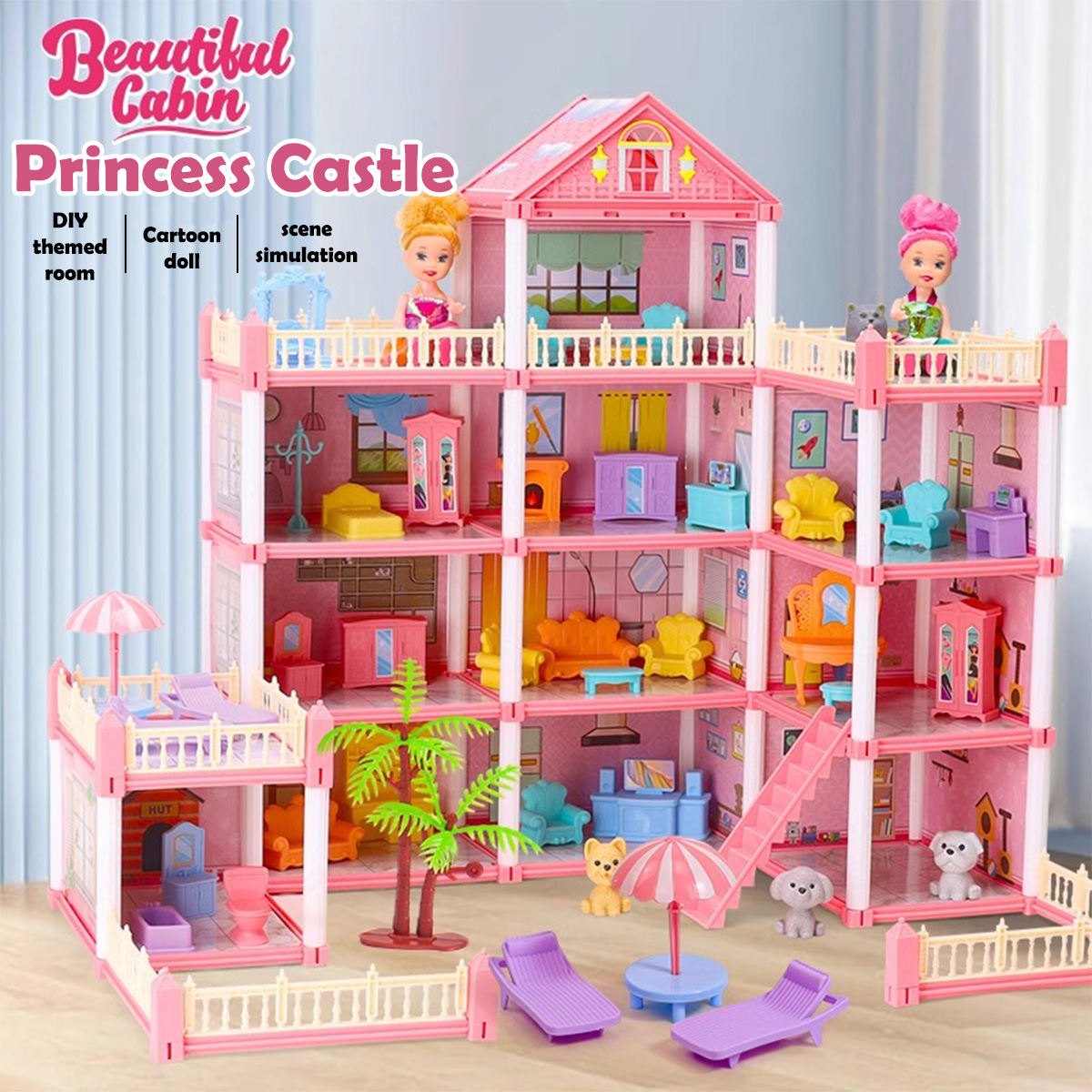Casa de Bonecas 3D para Montar - Philodendron Pink Princess avaliação e preço