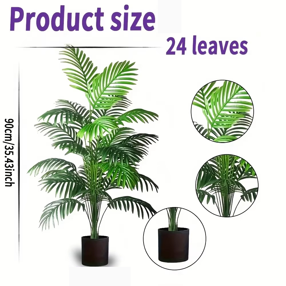 24 folhas areca palma plantas  - Fiddle Leaf Fig avaliação e preço