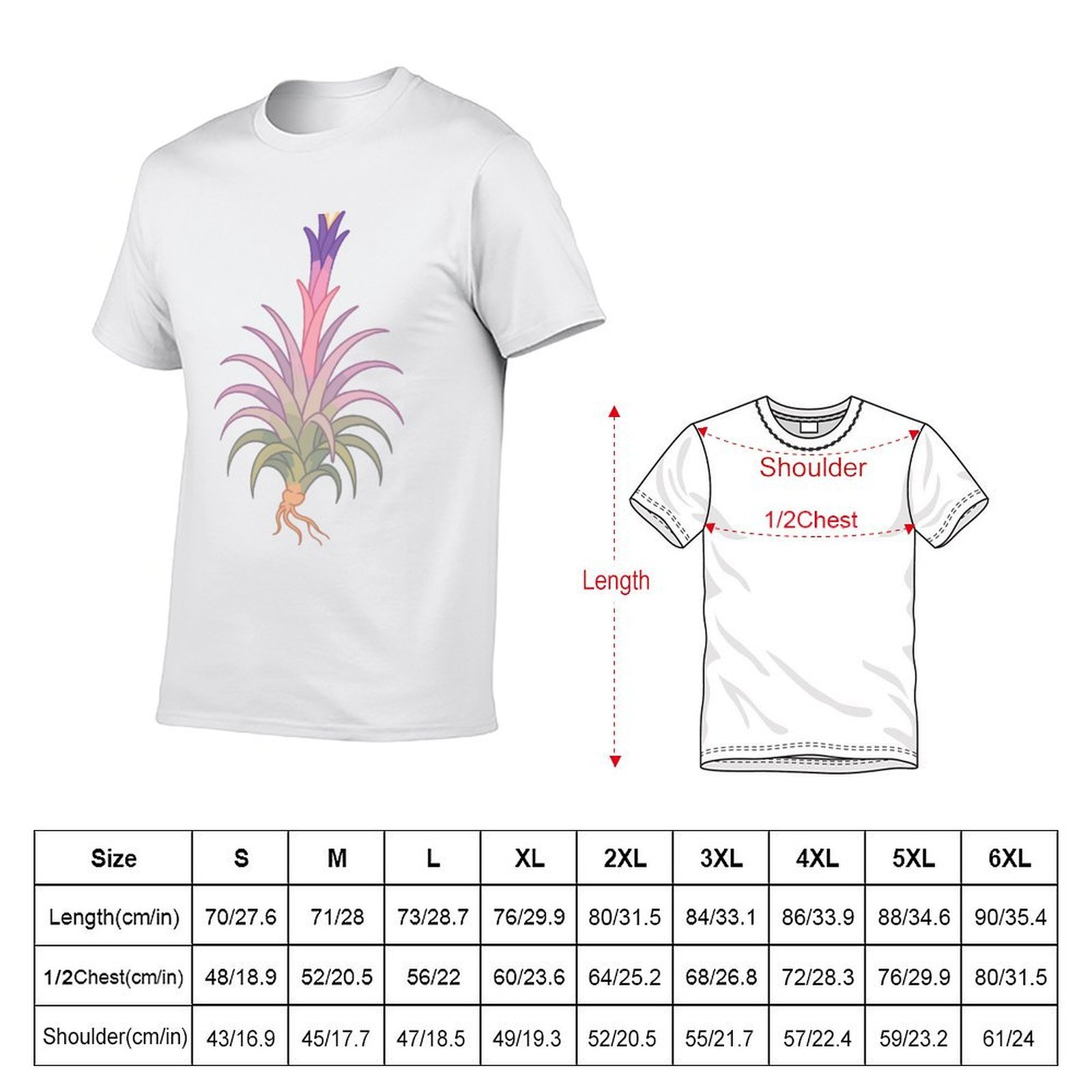 Blooming Tillandsia - Camiseta - Air Plant Tillandsia avaliação e preço