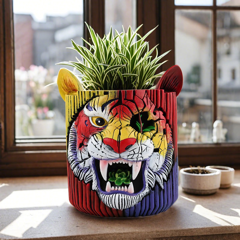 Vaso de Resina Criativo - Tigr - Snake Plant Ceramic avaliação e preço