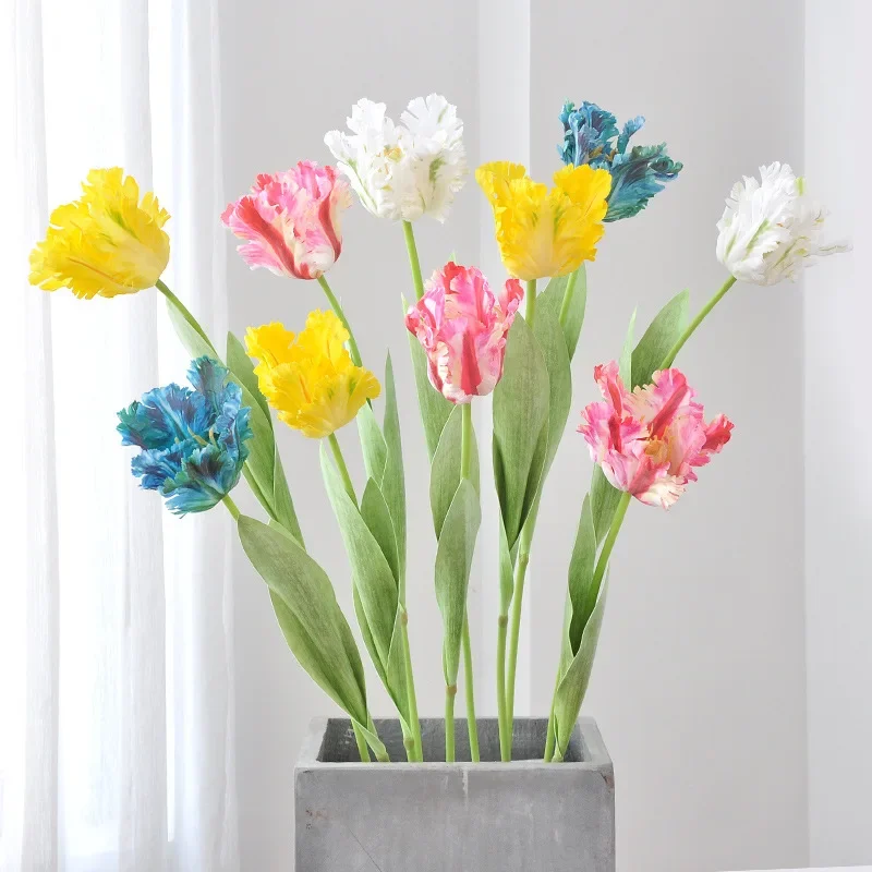 69cm papagaio tulipa flor arti - Plant Parenthood avaliação e preço