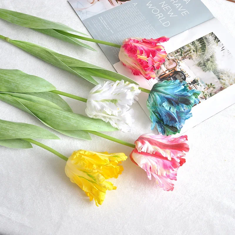 69cm papagaio tulipa flor arti - Plant Parenthood avaliação e preço