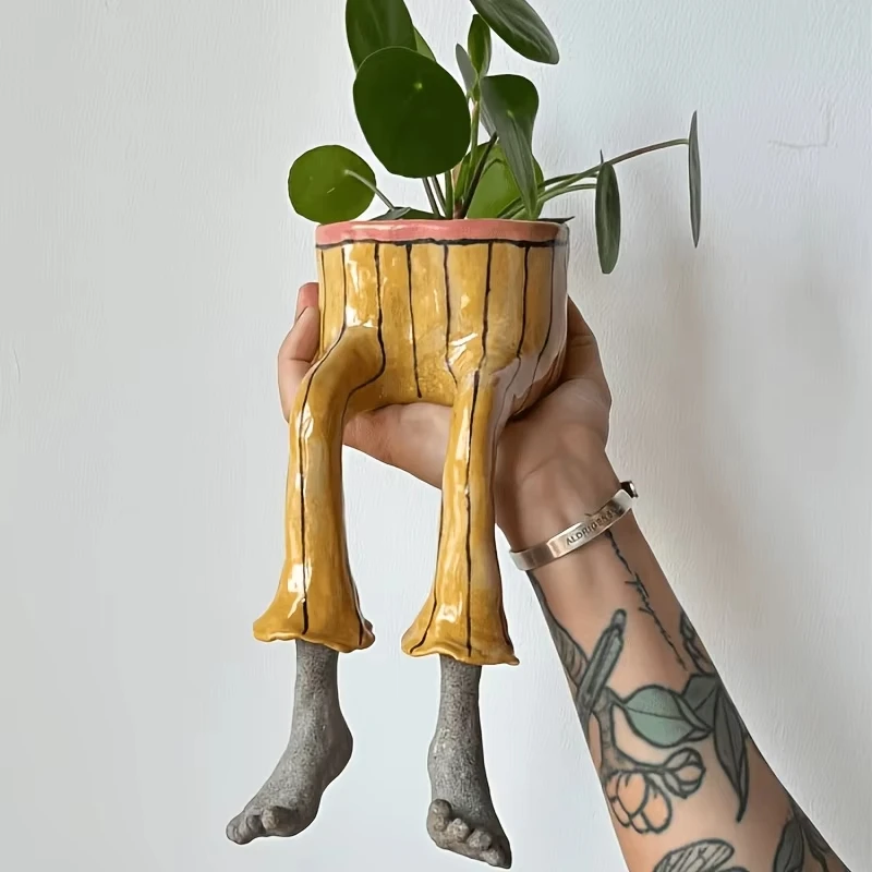 Vaso de Cerâmica com Pernas Se - The Plant Parent avaliação e preço