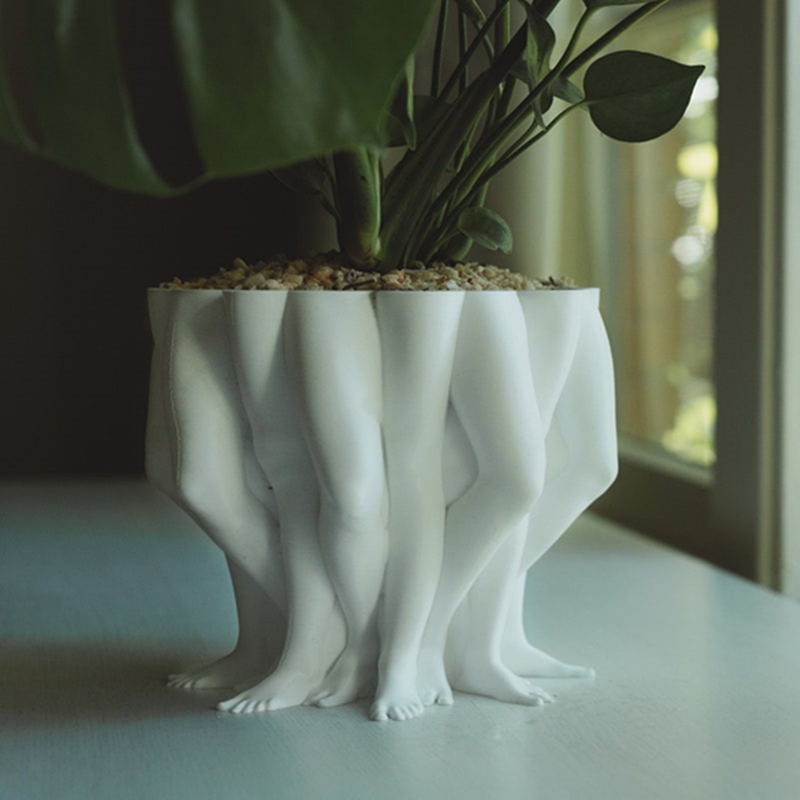 3D Impresso PolyLeg Planter Mu - Snake Plant Ceramic avaliação e preço