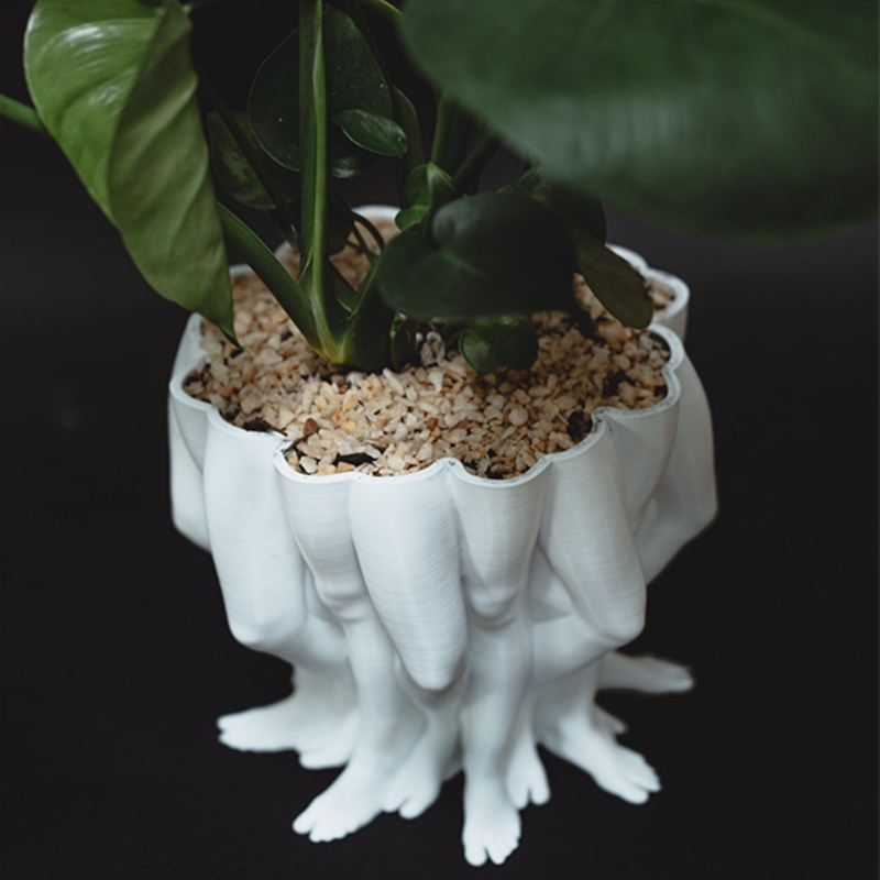 3D Impresso PolyLeg Planter Mu - Snake Plant Ceramic avaliação e preço